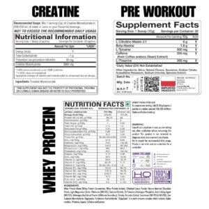 Gold Whey Protein 2kg + Pre-Workout + Creatine 100gm Combo