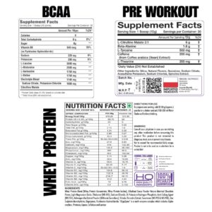 Gold Whey Protein 2kg + Pre-Workout + BCAA Combo